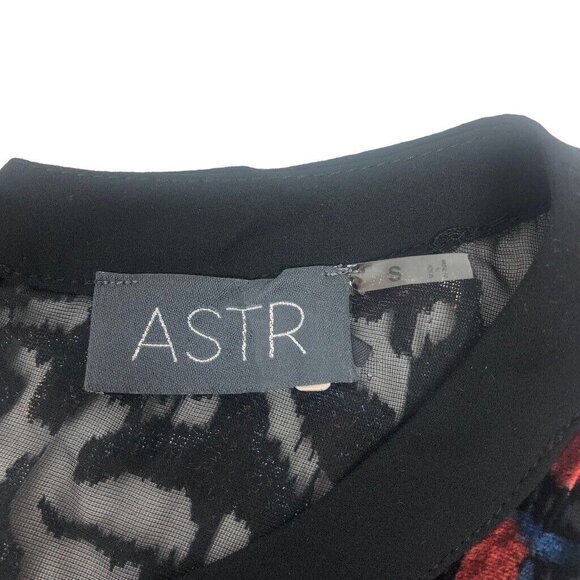 ASTR Multicolor Velvet Burnout Sheer Floral‎ Cropped Tank Top Sleeveless Size S - Picture 8 of 8